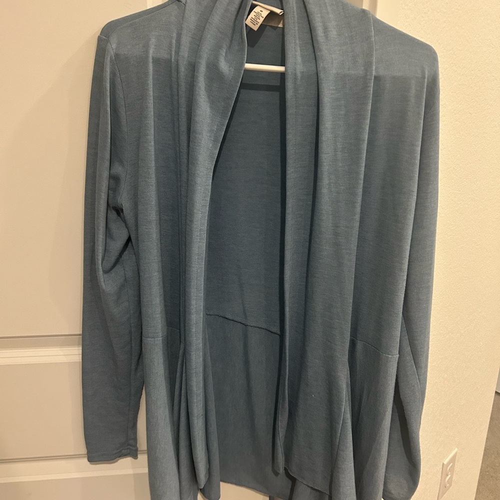 St. John's Bay Soft Blue Draped Cardigan